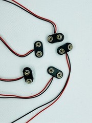 DC 9 Volt 9V SNAP ON BATTERY CLIP CONNECTOR T Type (t) Choose Quantity 1-20 pcs
