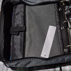 Case-it DUAL-301 Storage Binder 2in D-Ring 300 Sheet Zipper, Handle Black/Gray