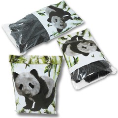 10×13 Panda Bear Poly Mailers, Black and White Self Seal Shipping Mailing Bags