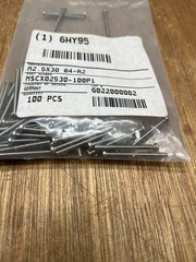 M2.5 X 0.45 Stainless Steel 30 MM Length Slotted Cheese Head Machine Screws