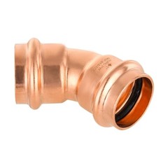5 PCS EFIELD 1″ X 1″ Press Fit 45 Degree Elbow Copper Fittings, No Lead