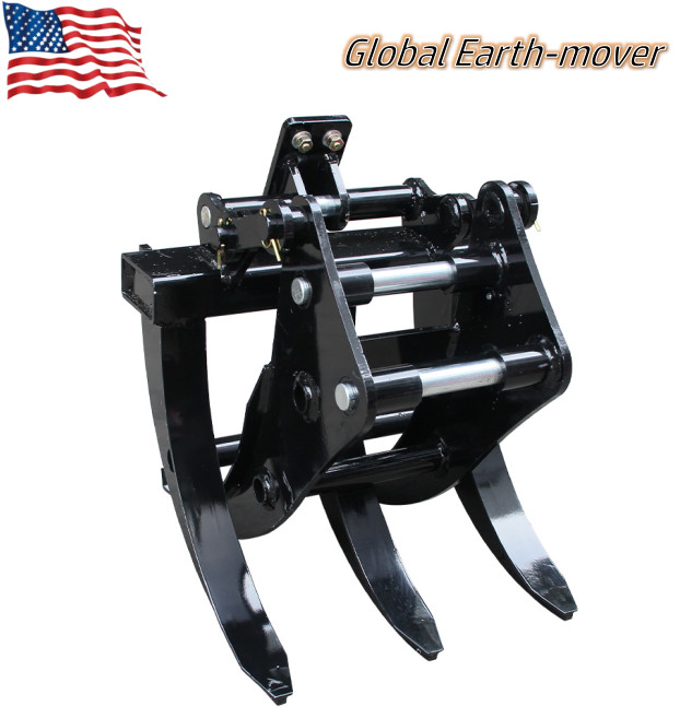 NEW Mini Excavator Grab Bucket Attachment for 0.8-1.5T Excavator Free Shipping