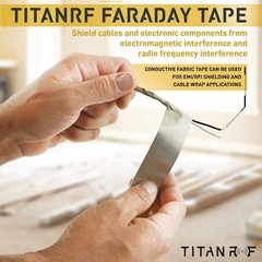 Mission Darkness TitanRF Faraday Tape // High-Shielding Conductive Adhesive