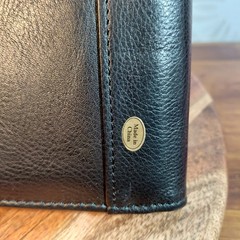 Vintage Barbie Faux Leather Padfolio Folder W Barbie Notepad 10×12 Black
