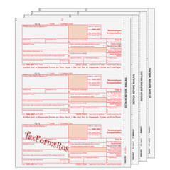 2022 IRS Tax Form 1099-NEC Laser 6 recipients+(1)1096 #NECS405 – 3UP 4pt NO Env