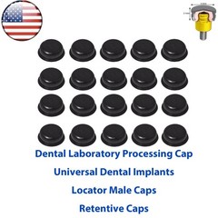 US 20Pcs Dental Overdenture Locator Retention Cap Inserts For Implant Abutment