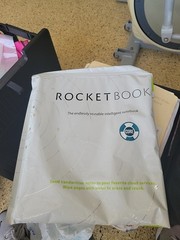 rocketbook smart reusable notebook dark blue lined