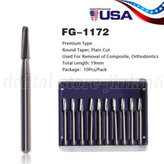 10-50pcs Dental Tungsten Carbide Steel Burs FG-1172 for High Speed Handpiece