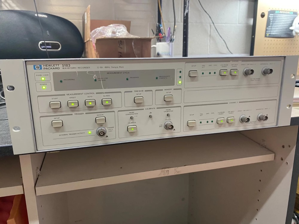 HP 5183 Waveform Recorder – Powers On – AS-IS – Power Cable Included
