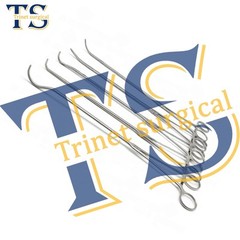 5pcs set Thoracoscopic Surgical Instruments Set | Thoracotomy Tissue Forceps