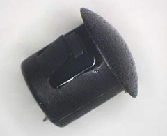 1/4″ Hole Nylon Locking Panel Plugs Black/White Dome Cover 5/16″ Top Width