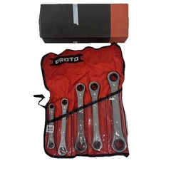 Proto J1190MA 5 Pc. Metric Ratcheting Box Wrench Set – 6 & 12 Point Made In USA