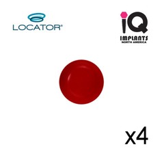 Zest Locator Genuine Original Male Caps Extended Range, Red 0.5-1.5 lbs (4 pack)