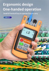 Mini New Fiber Optical Power Meter FTTH Loss Tester Komshine KPM-25V w/VFL 10mw