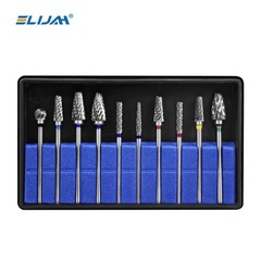 Dental Lab Polishing Bur Drills Tungsten Steel Carbide Burs Burrs 2.35MM 10 Pcs