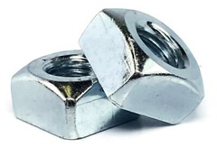 Zinc Plated Grade 2 Steel Square Nuts – Four-Sided Nuts – Coarse – Select Size