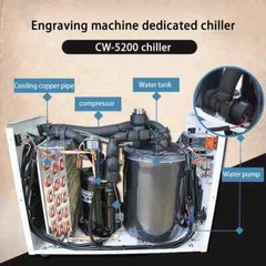 Industrial Water-cooled Machine Chiller CW5200 Engraving Machine Chiller