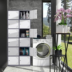 Metal Locker Employees Steel Storage Cabinet with 6 Doors for Office School Gym