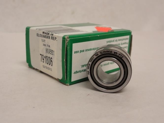 186917 New In Box; INA NKIA-5901 Needle Roller/Angular Contact Ball Bearing