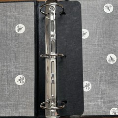 Vintage Columbia Black Pebble 3 Ring Binder 3″ Spine Heavy Duty Made in USA