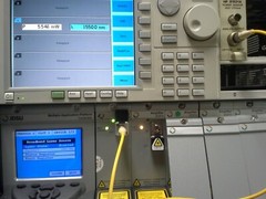 JDSU Fiber Laser Test Set BBS EDFA TESTED +22dBm 1550nm 0-60dB MAP+2B0 High PWR!