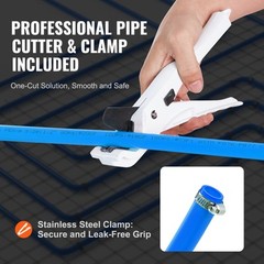 VEVOR 1/2” x 300ft Blue PEX-B Tubing/Pipe for Potable Water with Pipe Cutter