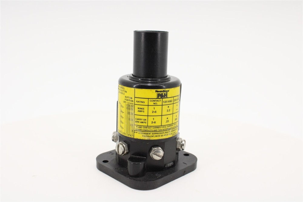 P&H Harnischfeger 100E 4537-2 Five Speed Pendant Pushbutton | 125V AC | 3PH
