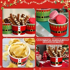 Zhehao 90 Pcs 9 oz Christmas 3.54 X 2.36 X 2.83 Inches, as picture shown