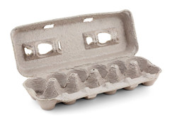 MT Products Printed Pulp XL Paper Egg Cartons Hold Eggs 12 Count – Pack of 10