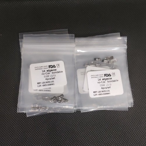 100Sets Dental Buccal Tube 1st/2nd Roth MBT 0.022 Bondable No-cov U1/L1 4pcs/set