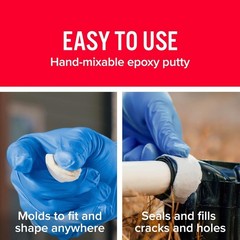 J-B Weld 8277 WaterWeld Epoxy Putty Stick – 2 oz.