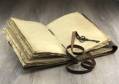 Personalized Leather Journal With Small Defects Handmade Deckle Edge Paper