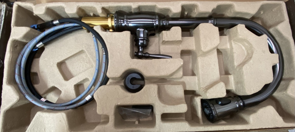 Signature Hardware SHXCFN107GM Finnian 1.8 GPM 1 Hole Pull Down Faucet *READ*