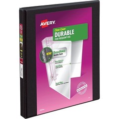 Durable View 3 Ring Binder 1/2 Inch Slant Rings 1 Black Binder New