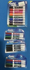EXPO Assorted COLOR , Low Odor Dry Erase Markers Chisel Tip New (lot of 52)