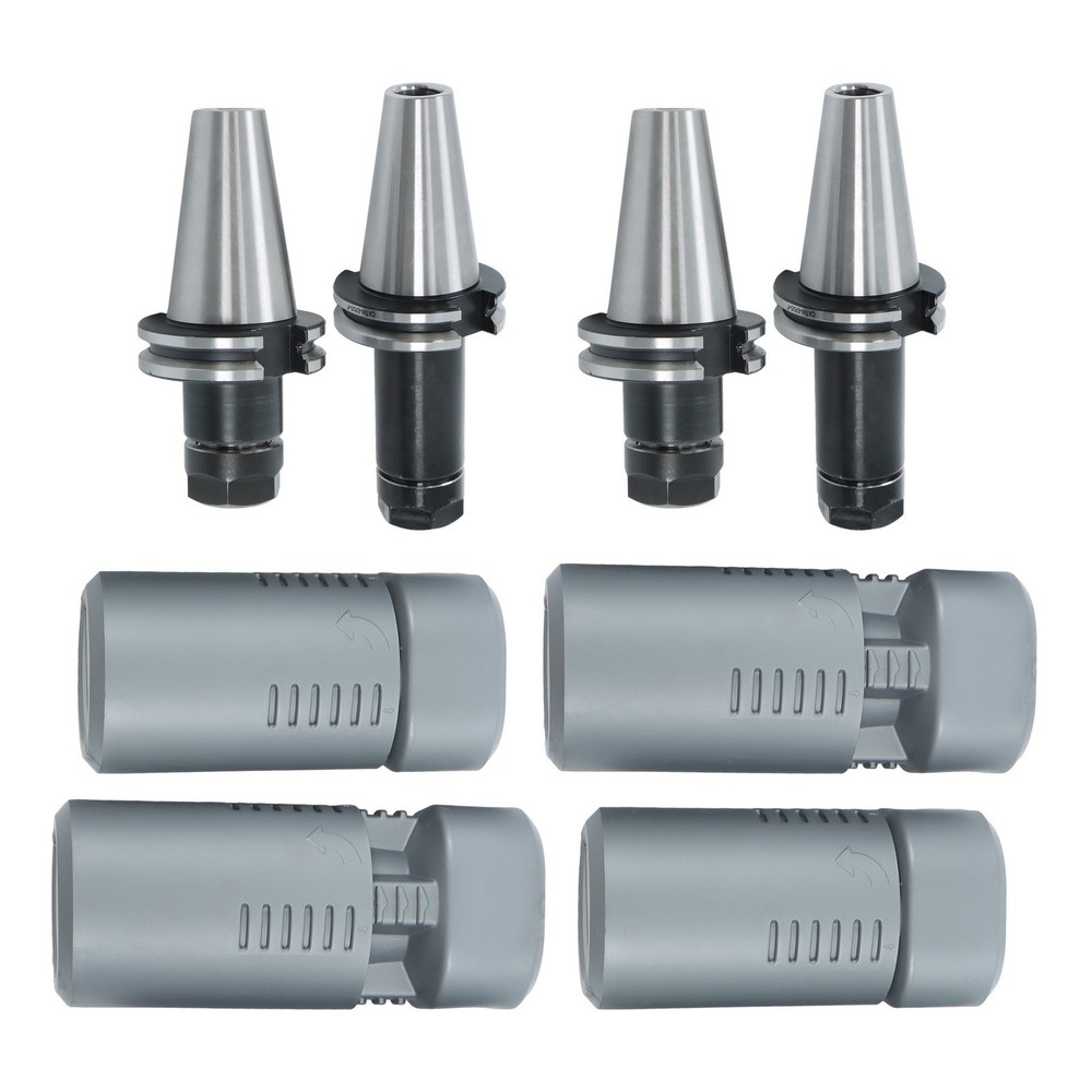 New 4Pcs TOTAL CAT40-ER20 Collet Chucks Tool Holder short & long 0.0001 Runout