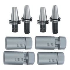 New 4Pcs TOTAL CAT40-ER20 Collet Chucks Tool Holder short & long 0.0001 Runout