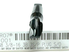 3/8-16 HYPRO-7 3FLUTE SPIRAL POINT PLUG TAP BLACK OXIDE OSG 2881001 CLASS 3B