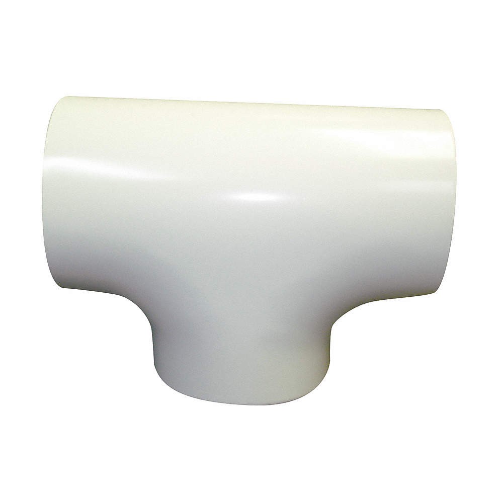 JOHNS MANVILLE Fitting Cover,Tee,9-5/8 In Max.,White 6TED8