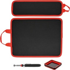 2 Magnetic Tool Mats & 1 Magnetic Parts Trays & 15 lb Telescoping Pickup Pen New
