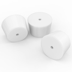 5 PCS 10# Solid Silicone Stoppers Leak Prevention Single Hole Reusable Lab