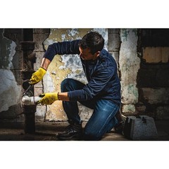 FIRM GRIP Work Gloves Men’s Large Nitrile Coated Machine Washable Yellow 10 Pack