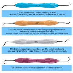 Dental Composite Resin Filling Spatulas Aesthetic Restoration Instrument