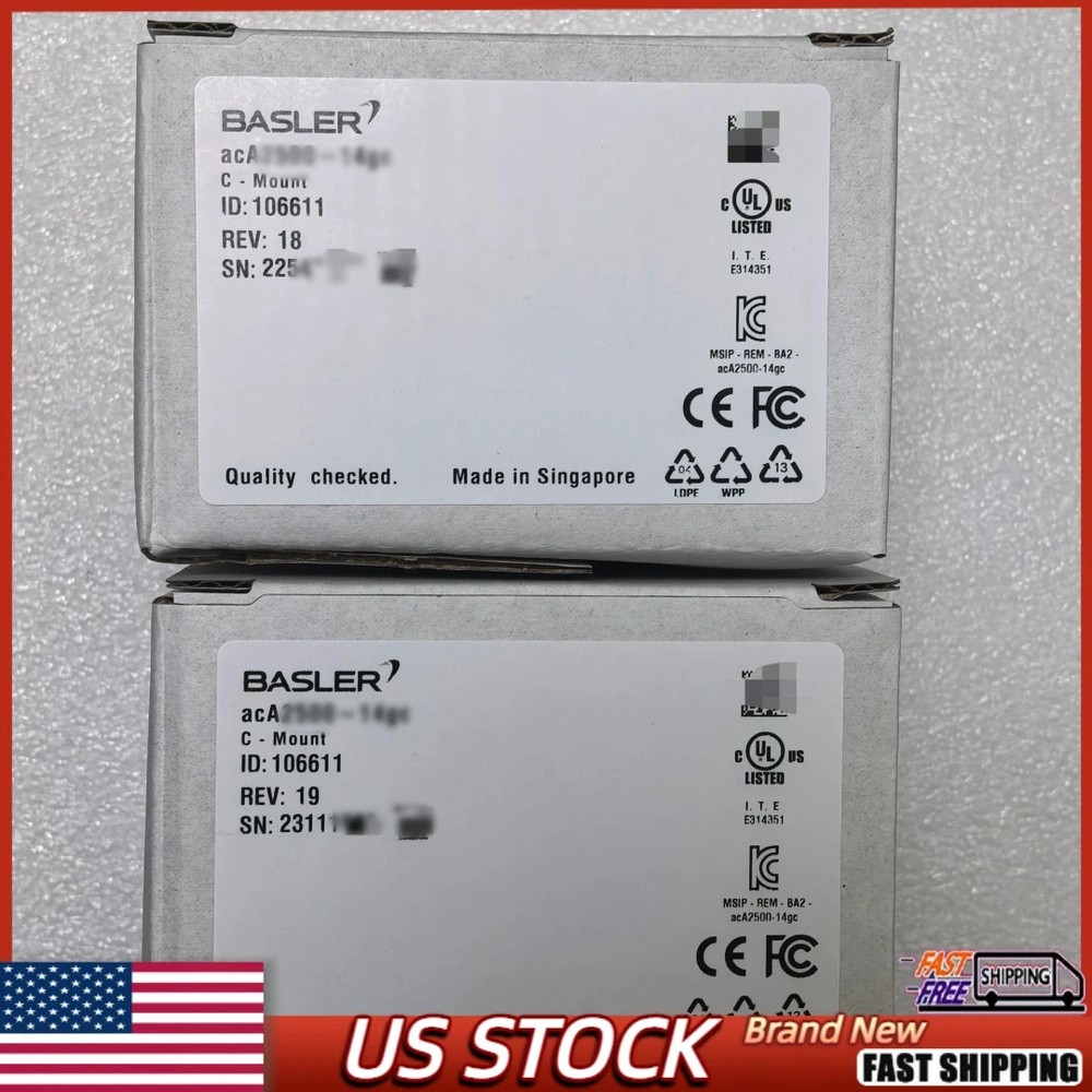 NEW SEALED ACA200M-GE-D Basler Industrial Camera US Stock Fast Shipping