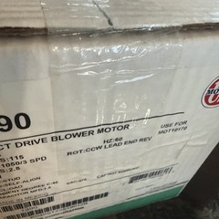 New US Motors 1390 K048STZ3519012B 1/4HP 115V Furnace Direct Drive Blower Motor