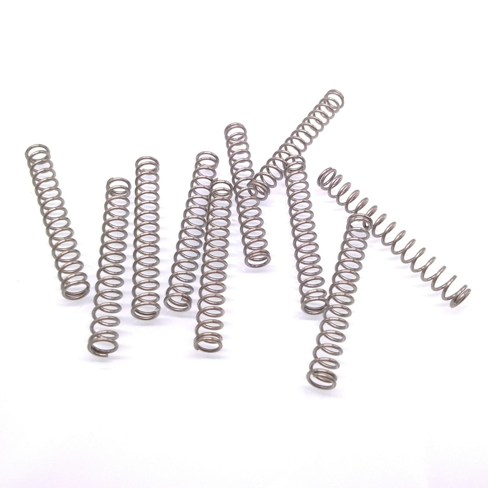 10pcs 0.8mm x 6mm x 50mm Stainless Steel Compression Spring Pressure Spring