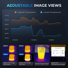 TOPDON TC001 Thermal Camera for Android & PC USB C 256×192 IR High Resolution