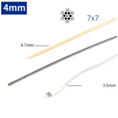 304/A2 Stainless Steel Wire Rope Cable Dia 0.3mm 0.4mm 0.45mm 0.5mm 0.6mm 0.8mm