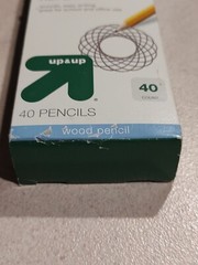 Up+Up Pre-sharpened Wood Pencils #2 HB Pack of 40 Target 2014 Indonesia Worn box