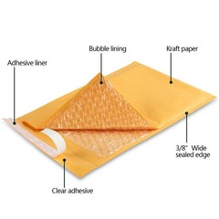 All Sizes Kraft Bubble Mailers Self-Seal Padded Shipping Envelopes 25/50/100Pack